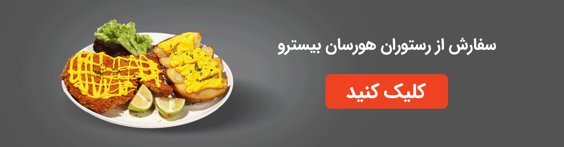 سفارش شنیتسل از رستوران هورسان بییسترو