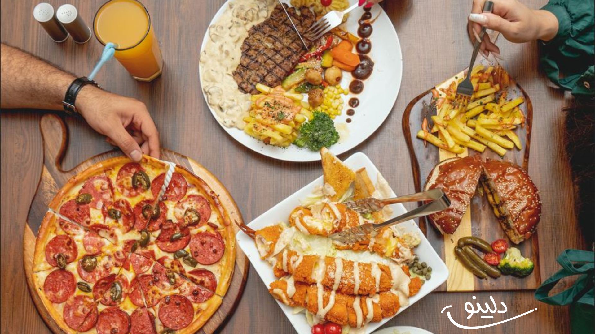 غذاهای رستوران ژمیس